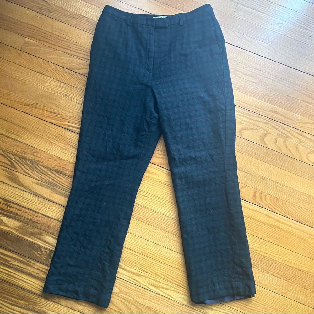 PENDLETON Petite Straight Leg Plaid 100% Wool Pants Size 6